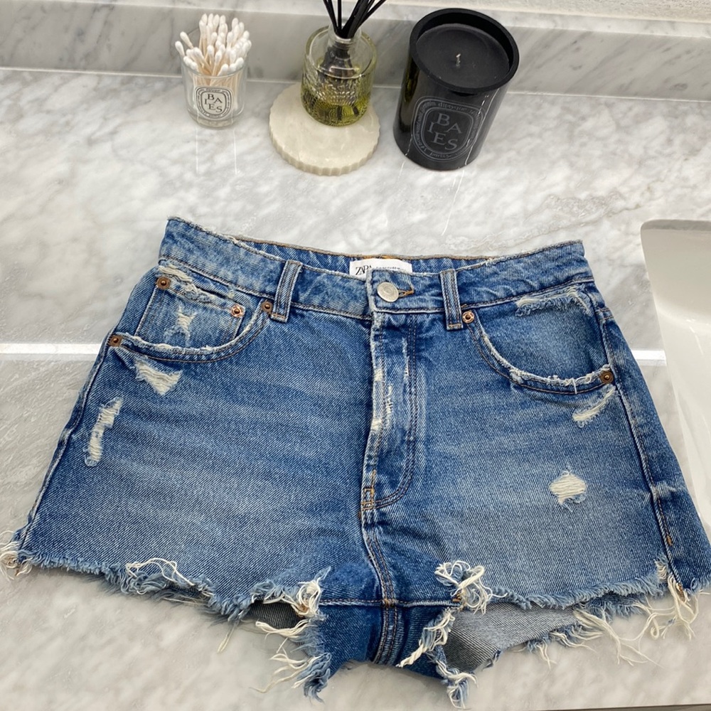 Zara denim shorts